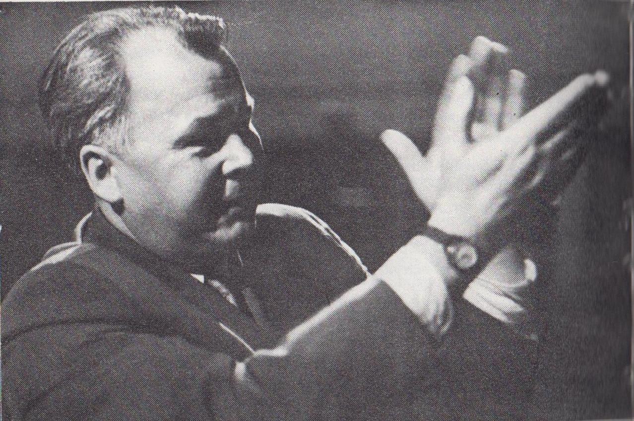 А. Твардовский на постановке по мотивам "Василия Теркина". 8 мая 1961 г.